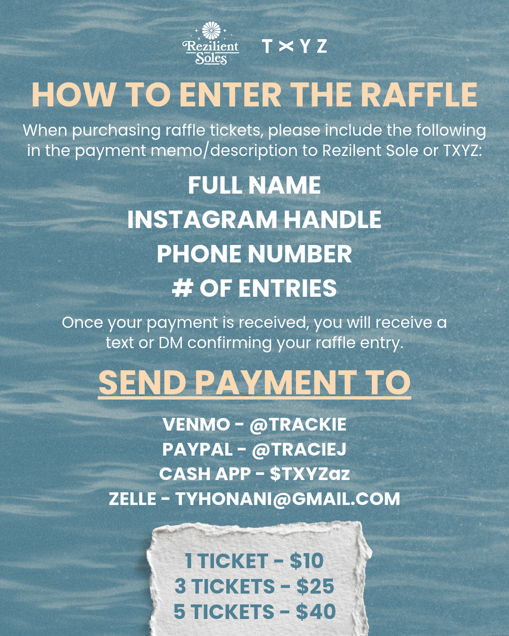 Raffle Ticket - FLOOD RELIEF FUNDRAISER