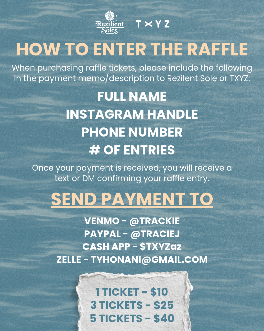Raffle Ticket - FLOOD RELIEF FUNDRAISER