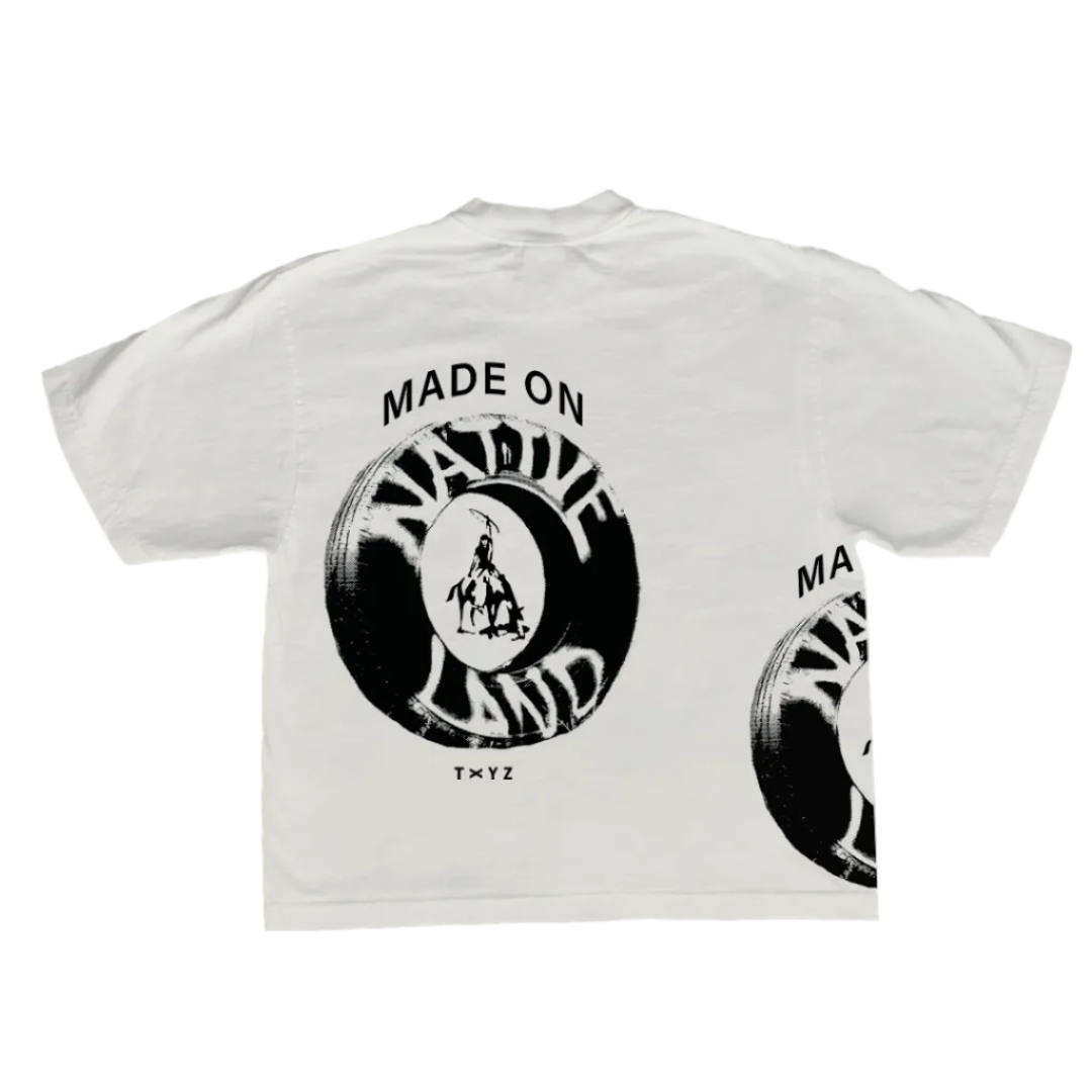 MADE ON N8V LAND.